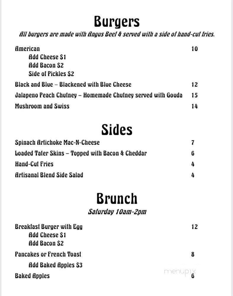 Menu page 1