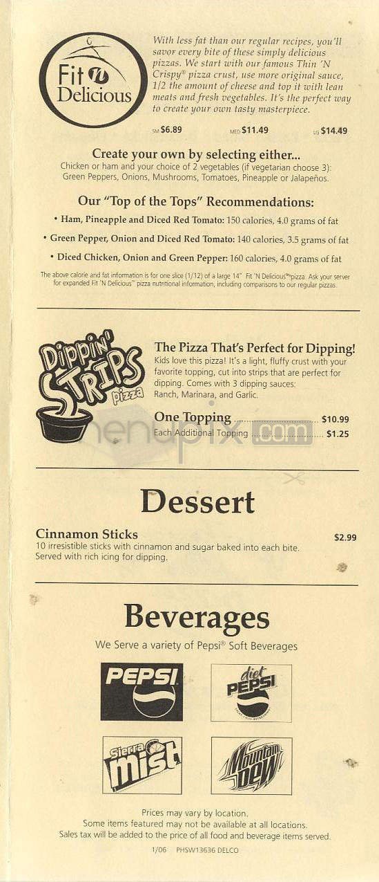 Menu page 4
