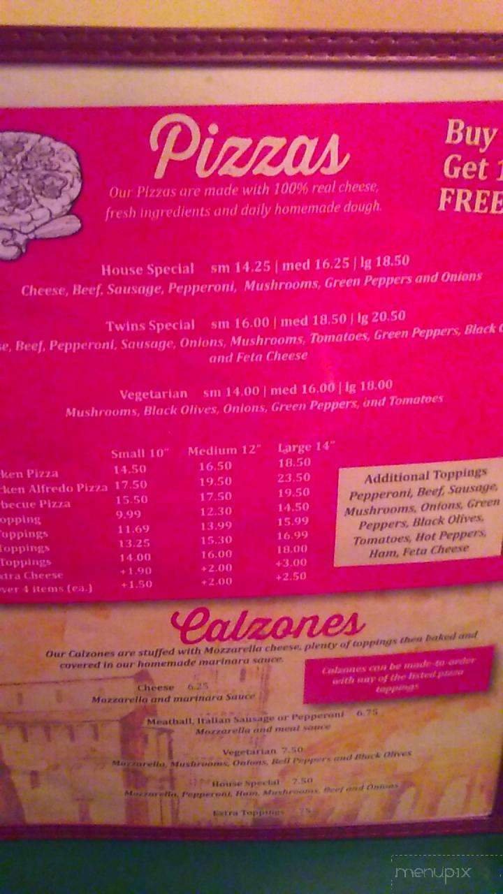 Menu page 1