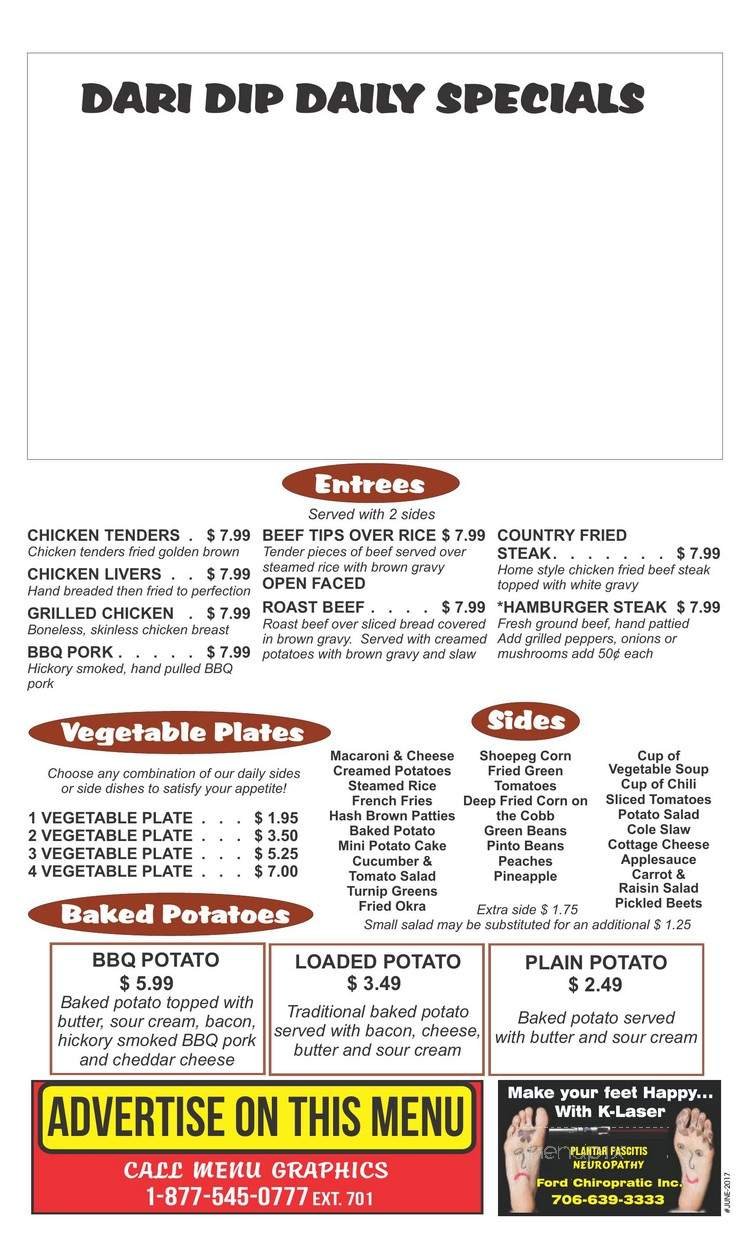 Menu page 3