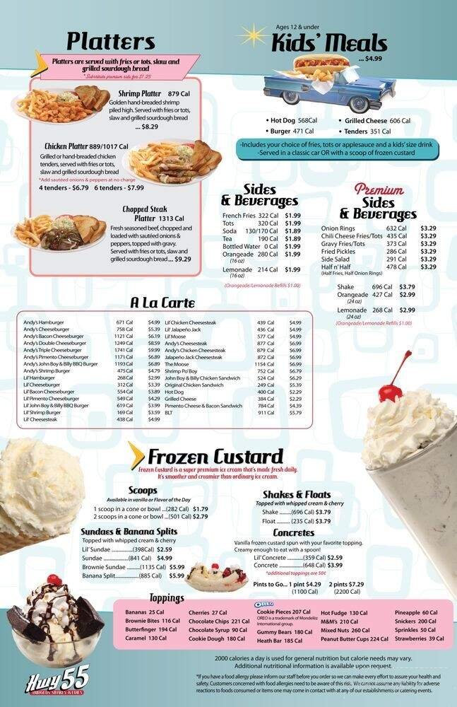 Menu page 1