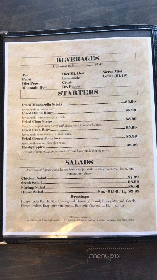 Menu page 1