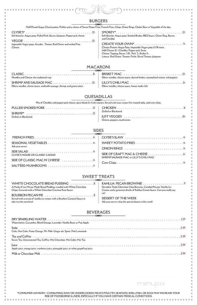 Menu page 2