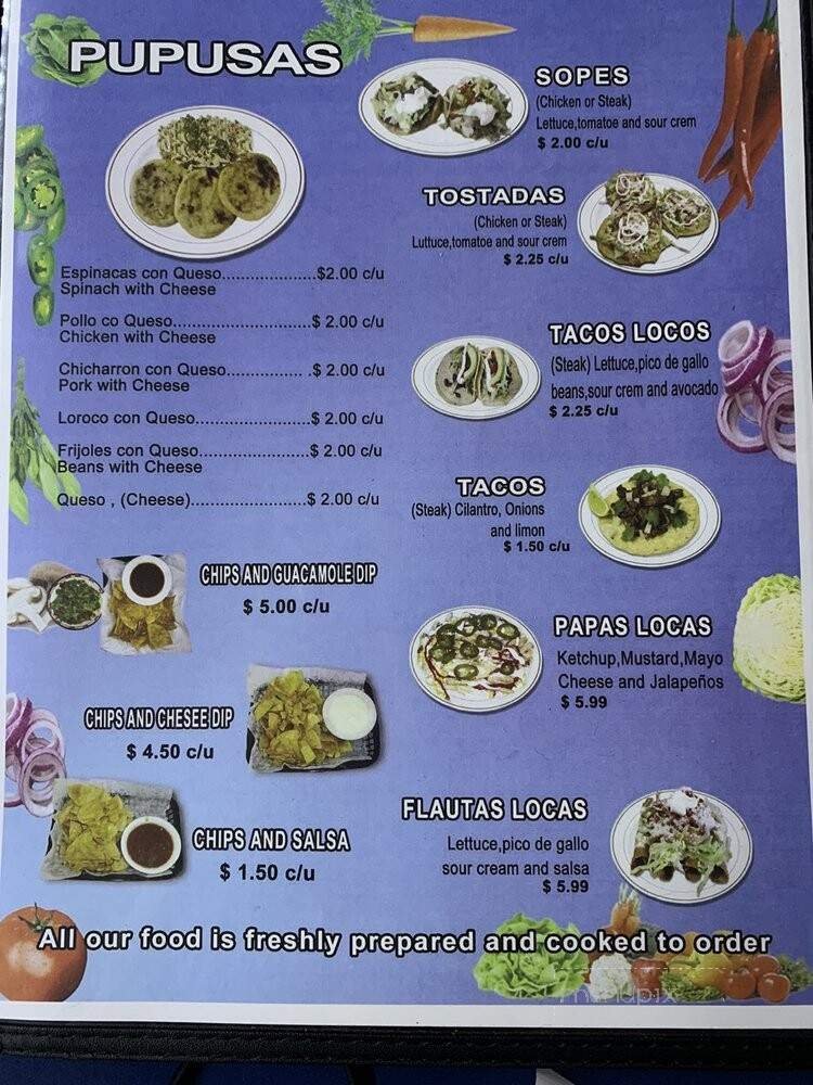 Menu page 3