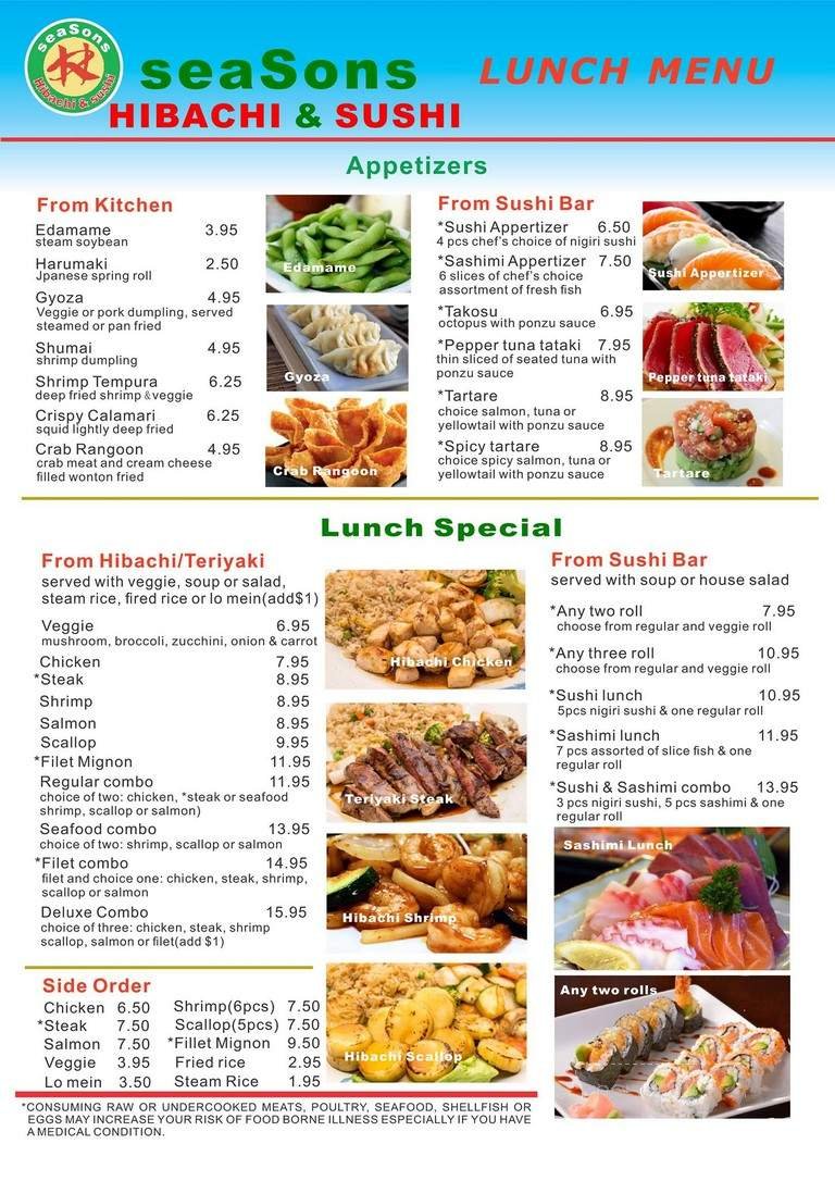 Menu page 1