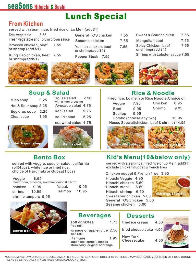 Menu page 2