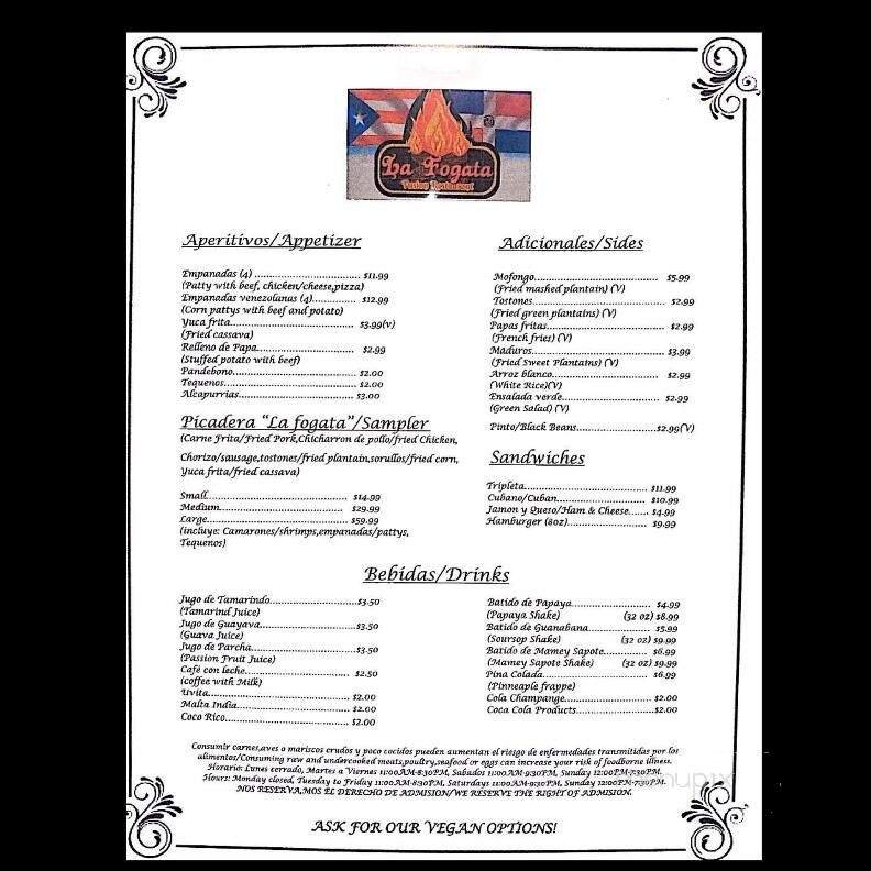 Menu page 3