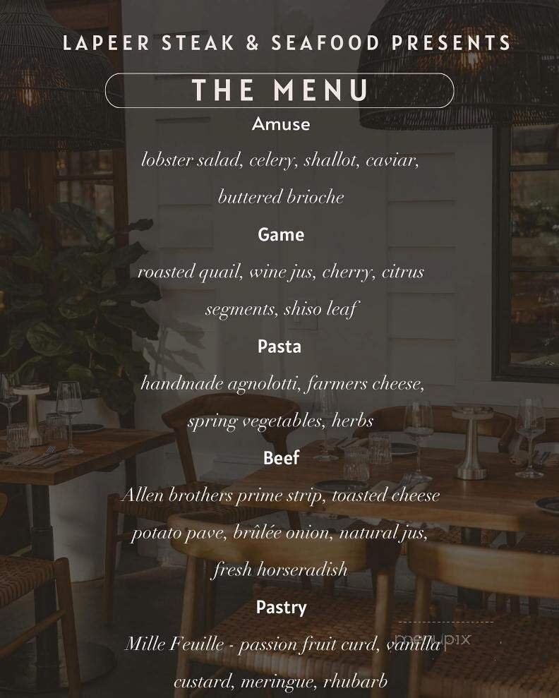 Menu page 1