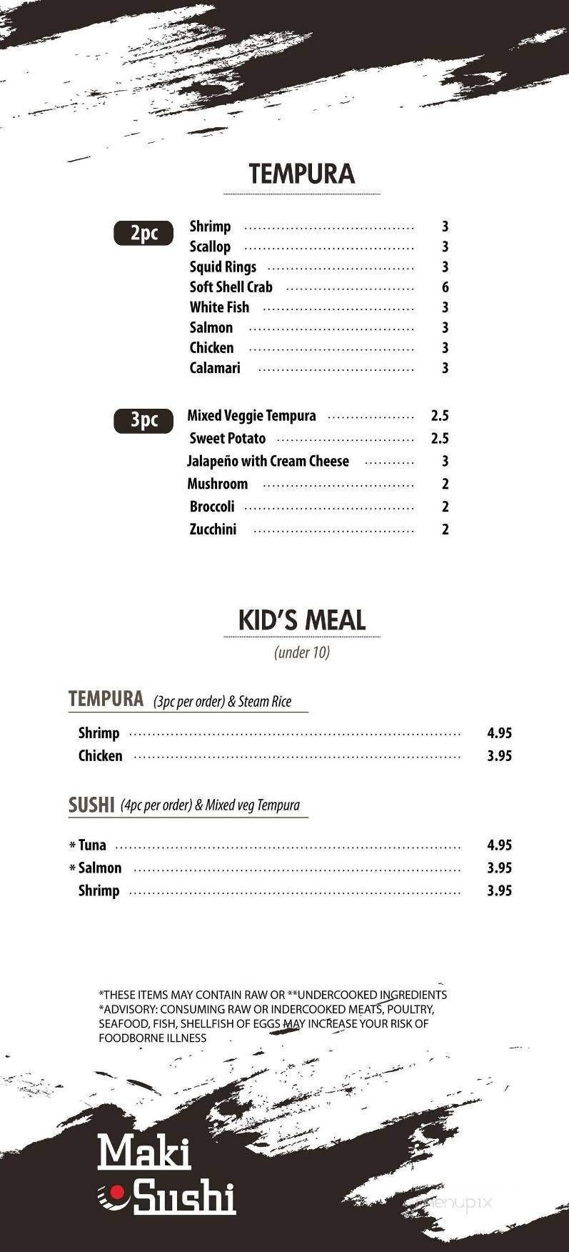 Menu page 8