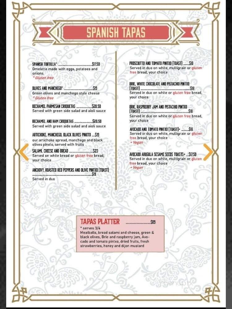 Menu page 1