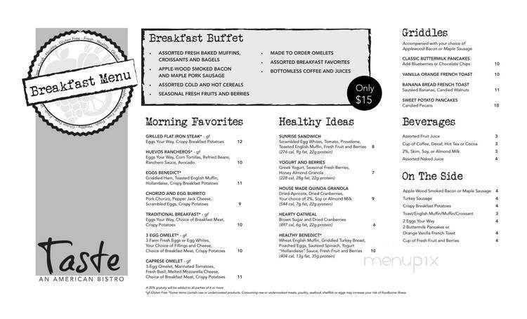 Menu page 1