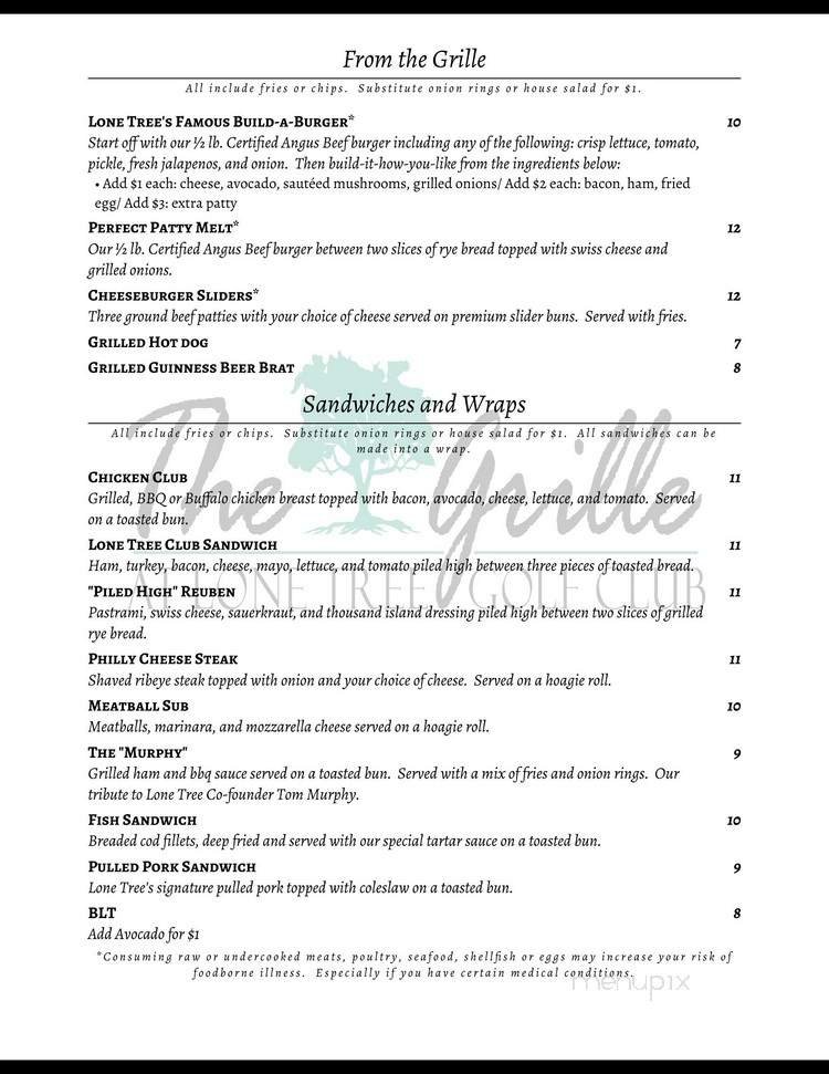 Menu page 2