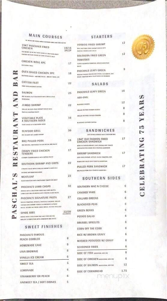 Menu page 1