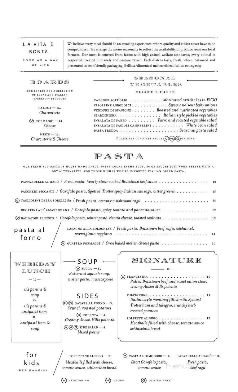 Menu page 1