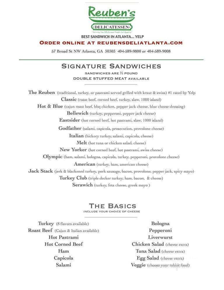 Menu page 1