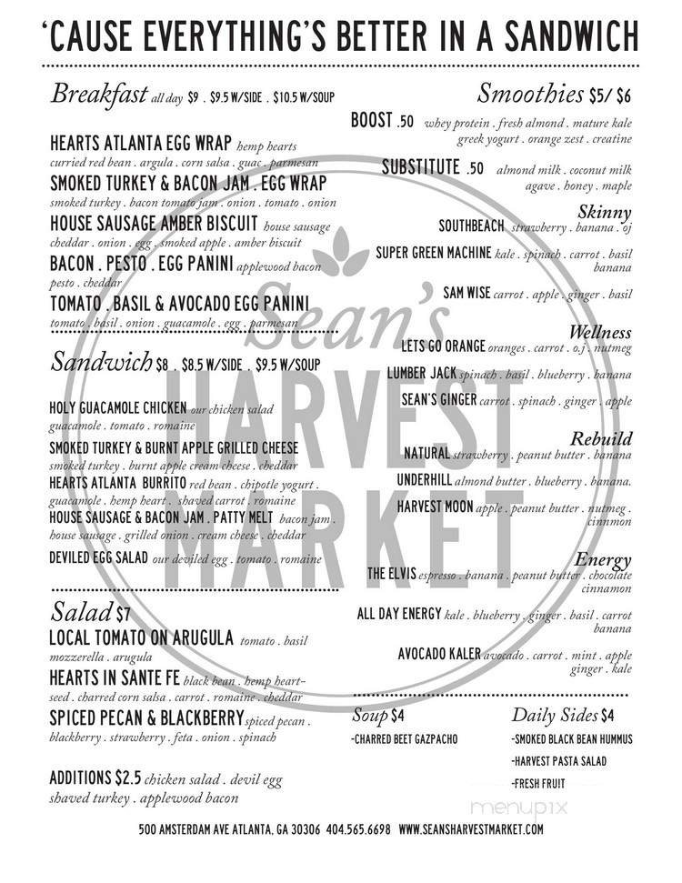 Menu page 1