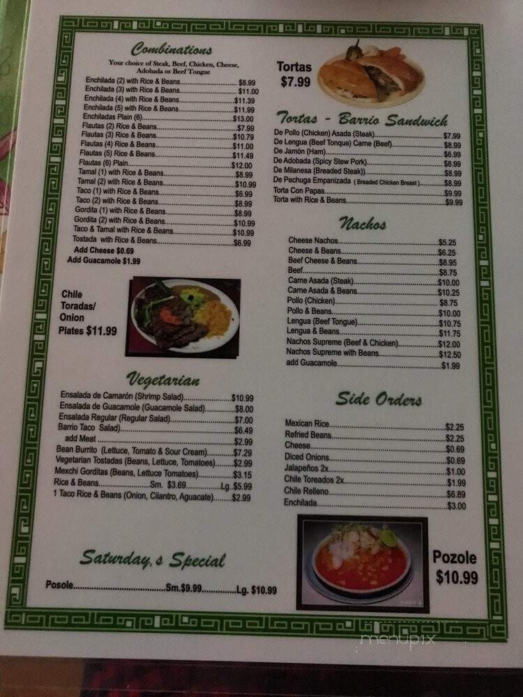 Menu page 2
