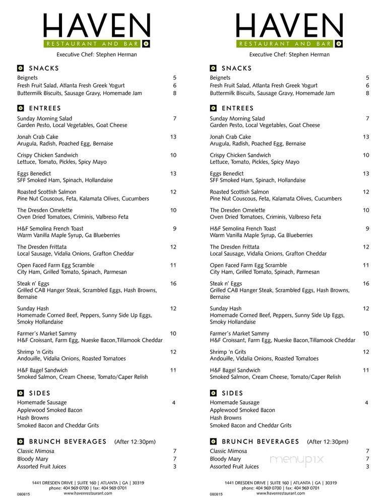 Menu page 2