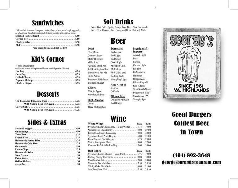 Menu page 1