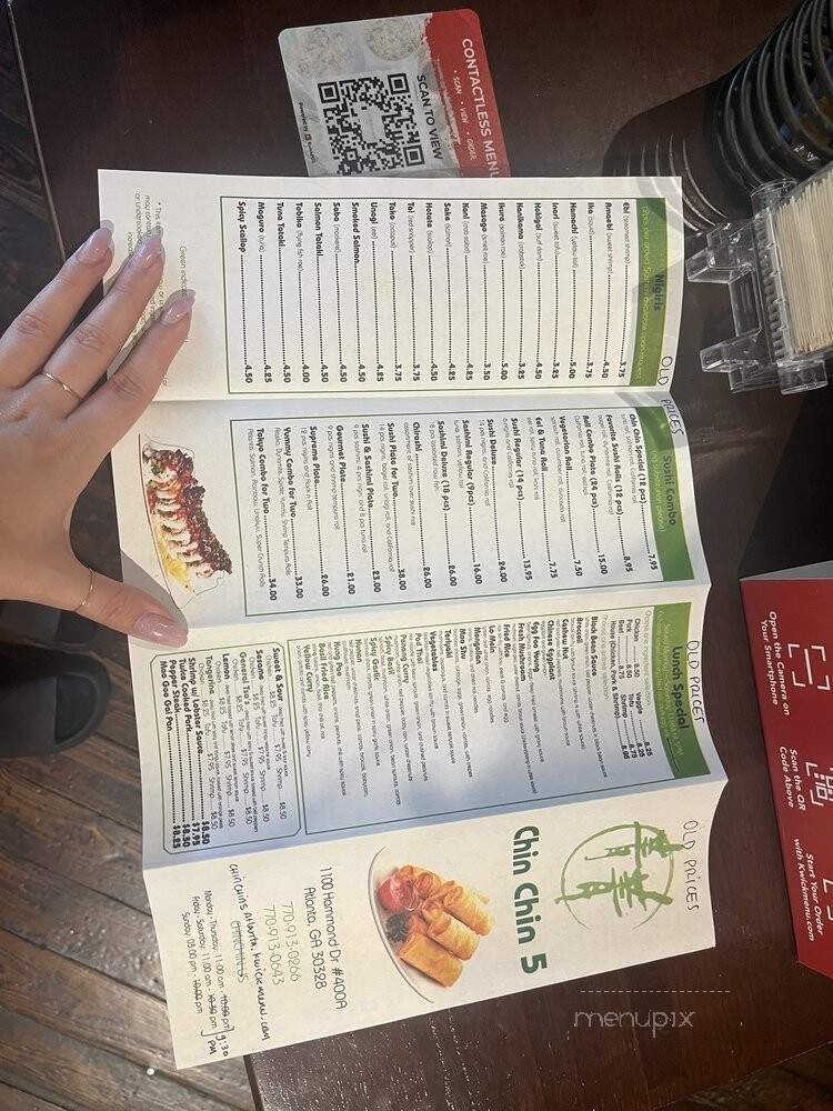 Menu page 1