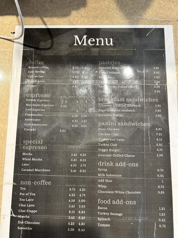 Menu page 1