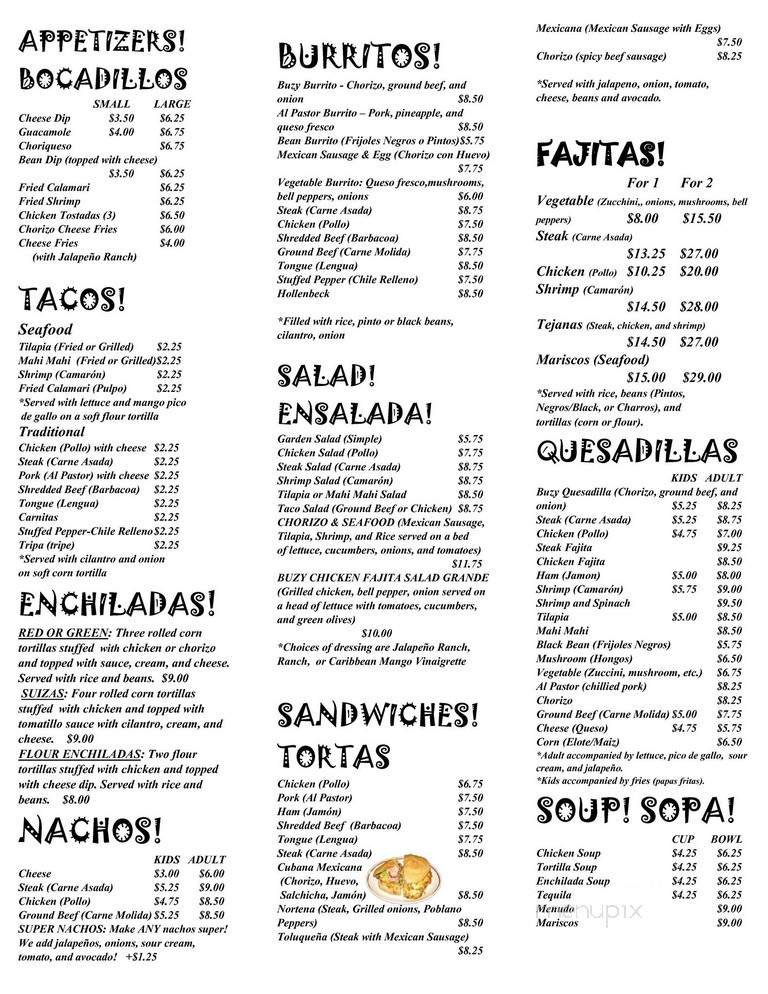 Menu page 2