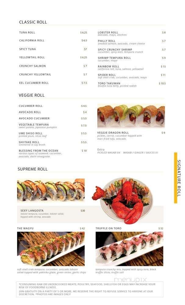 Menu page 2
