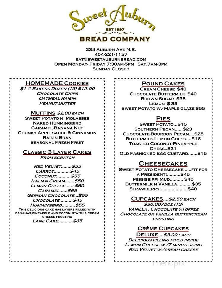 Menu page 1