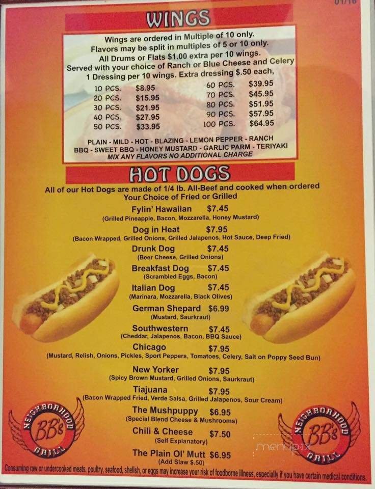 Menu page 2