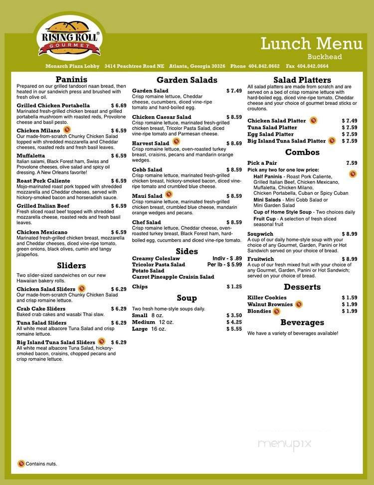 Menu page 2