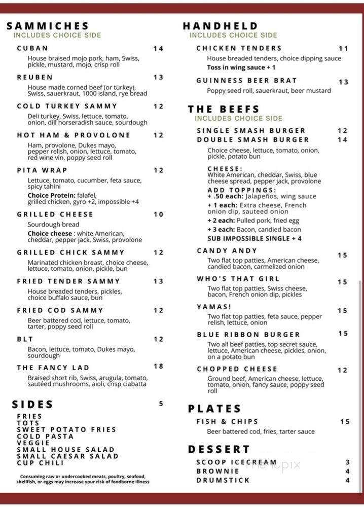 Menu page 2