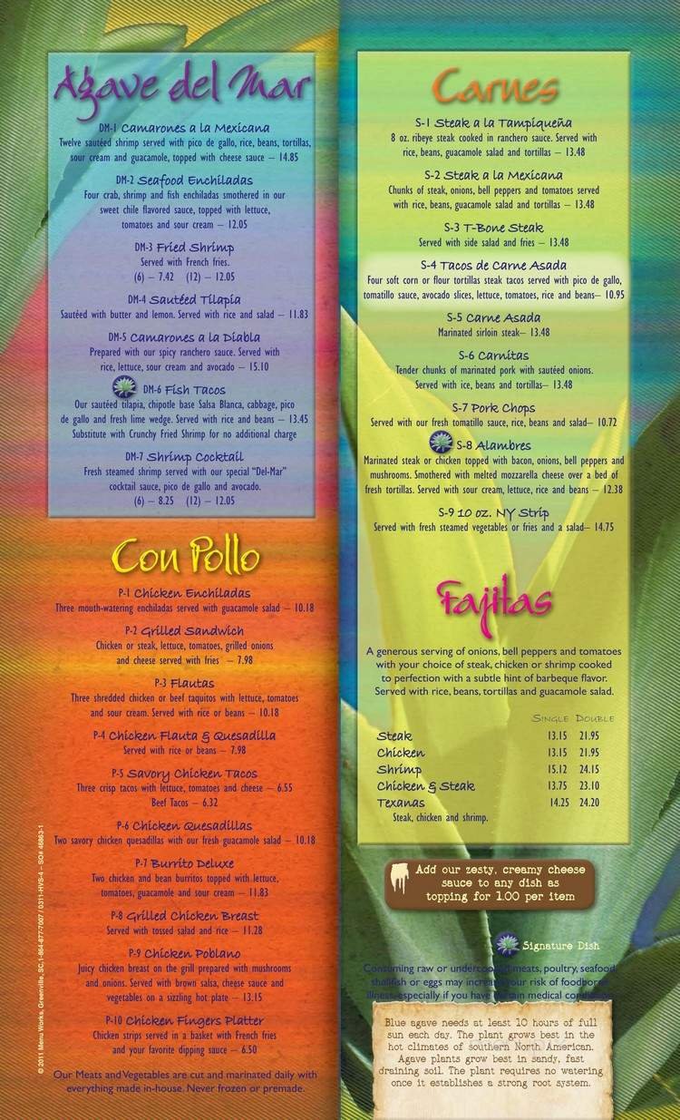 Menu page 3