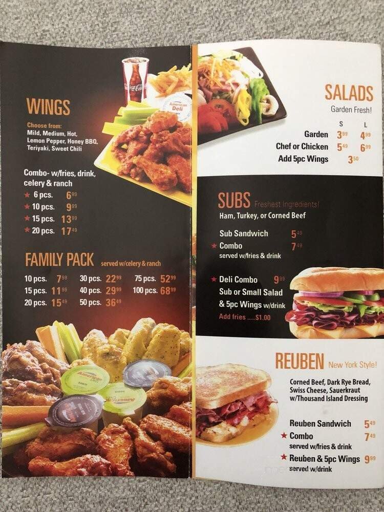 Menu page 1