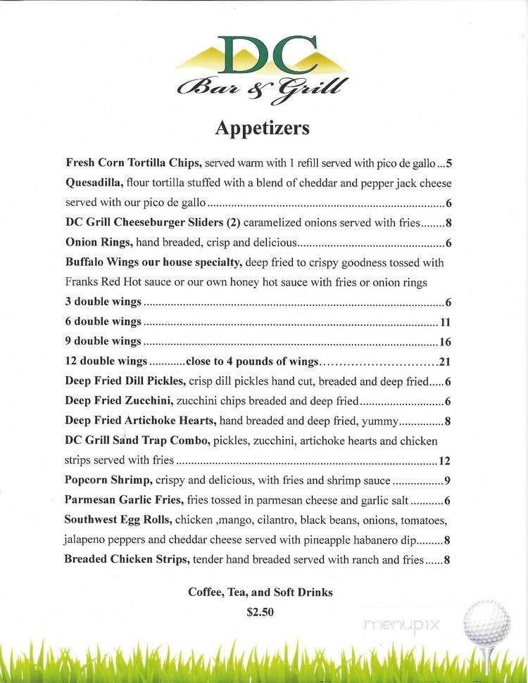 Menu page 1