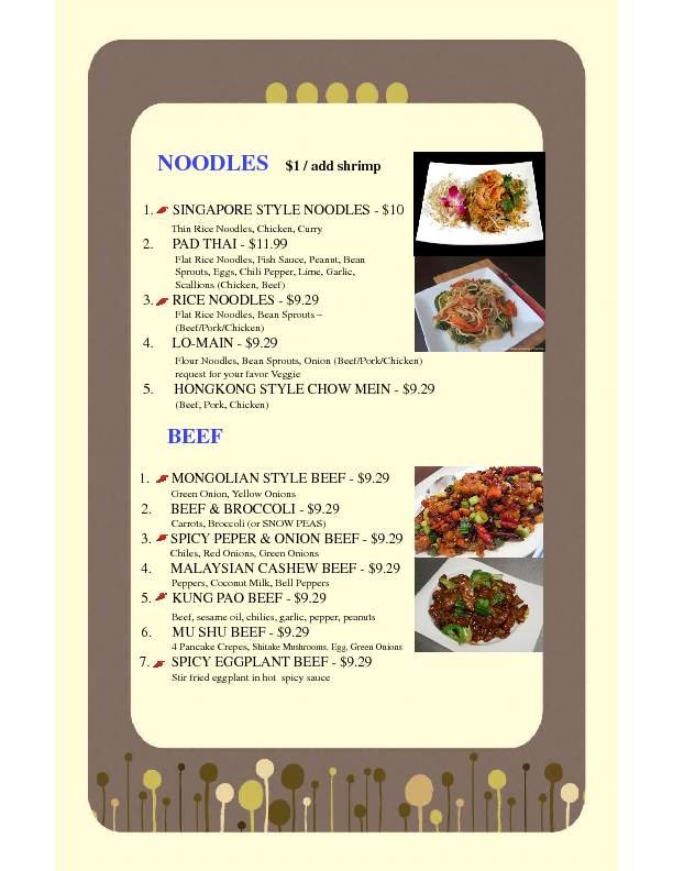 Menu page 2