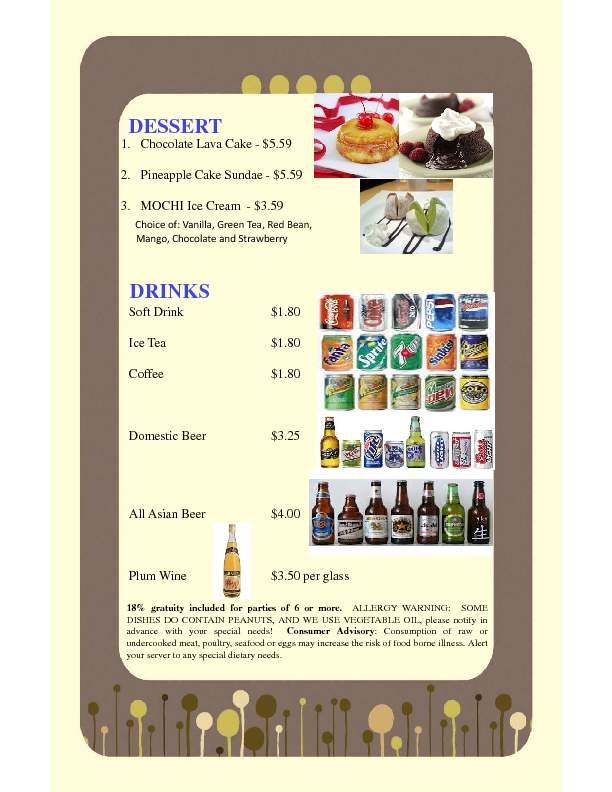 Menu page 5