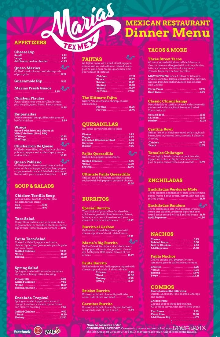 Menu page 2