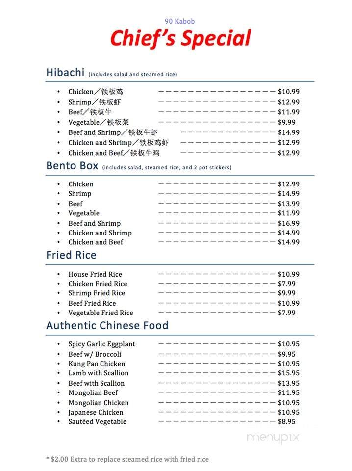 Menu page 2