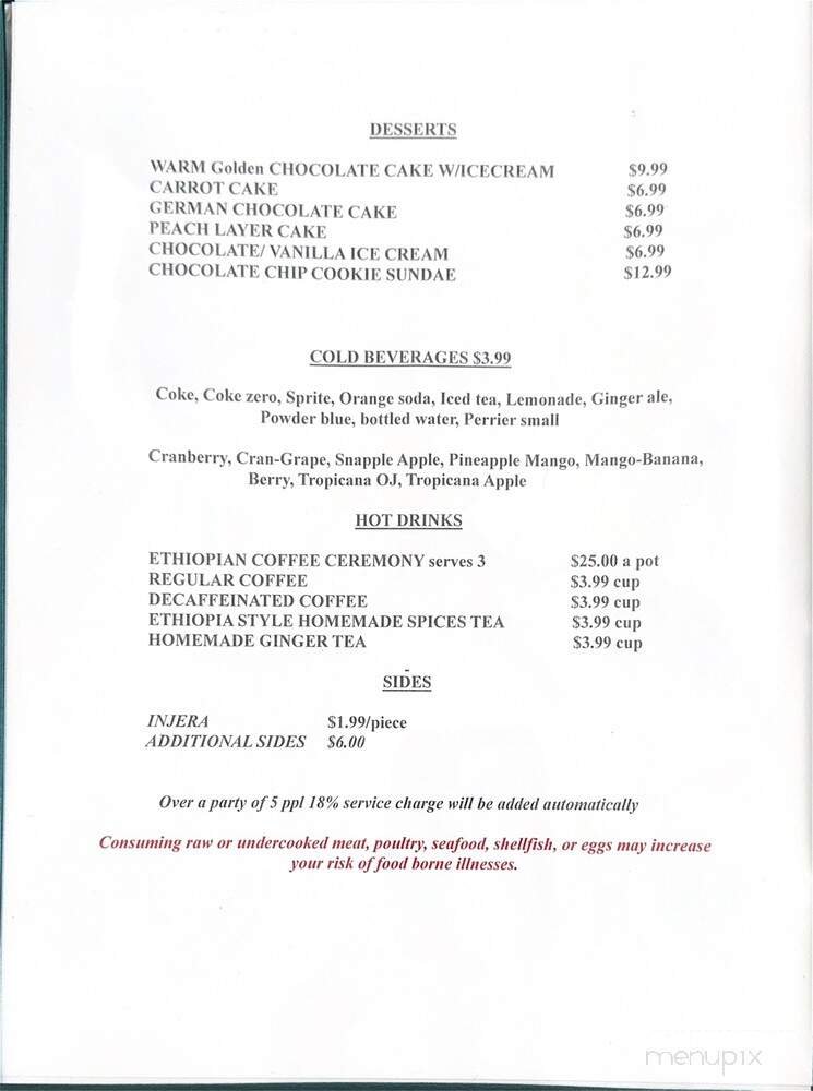 Menu page 2