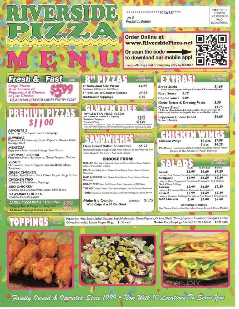Menu page 1