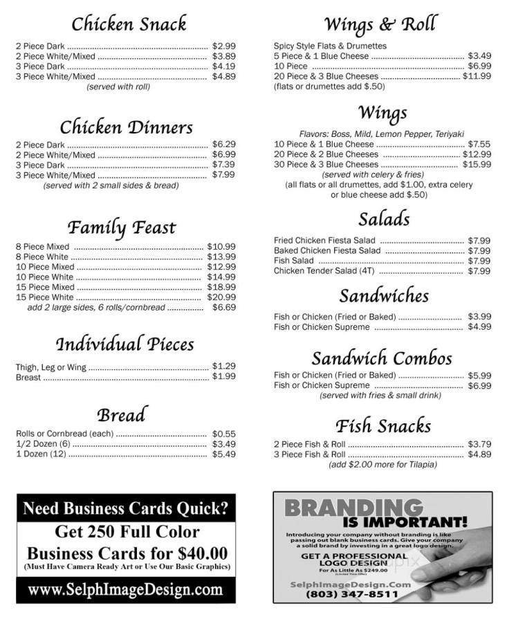 Menu page 2