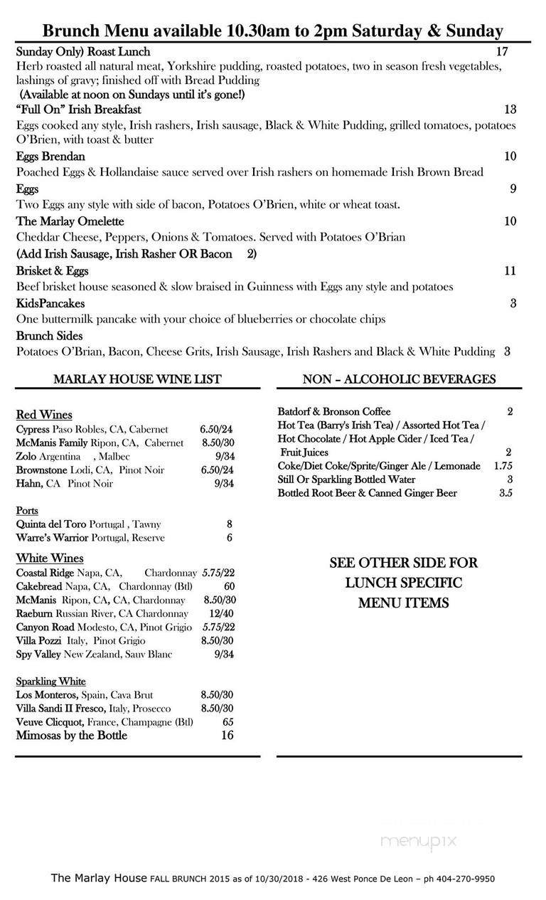 Menu page 2