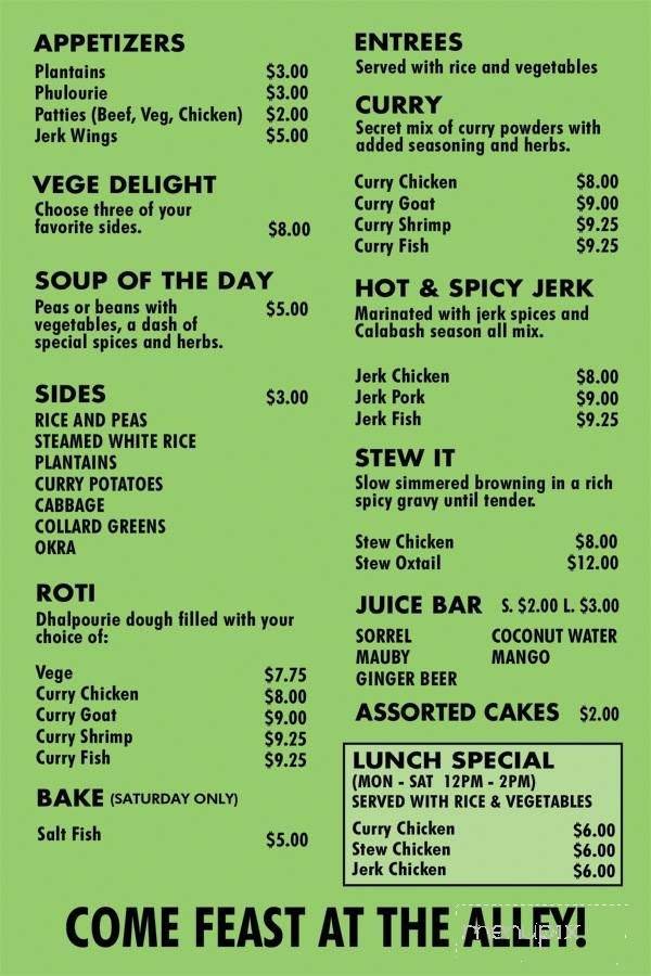 Menu page 1