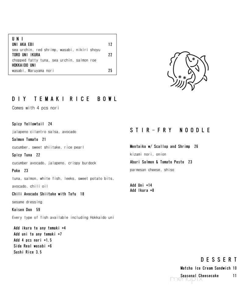 Menu page 3
