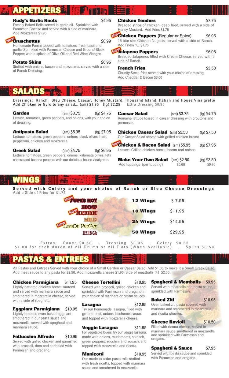 Menu page 1
