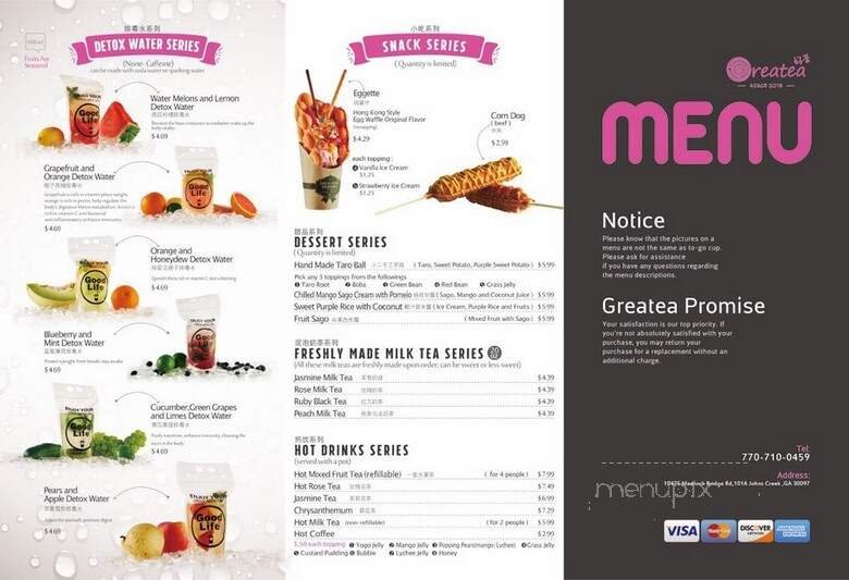 Menu page 9