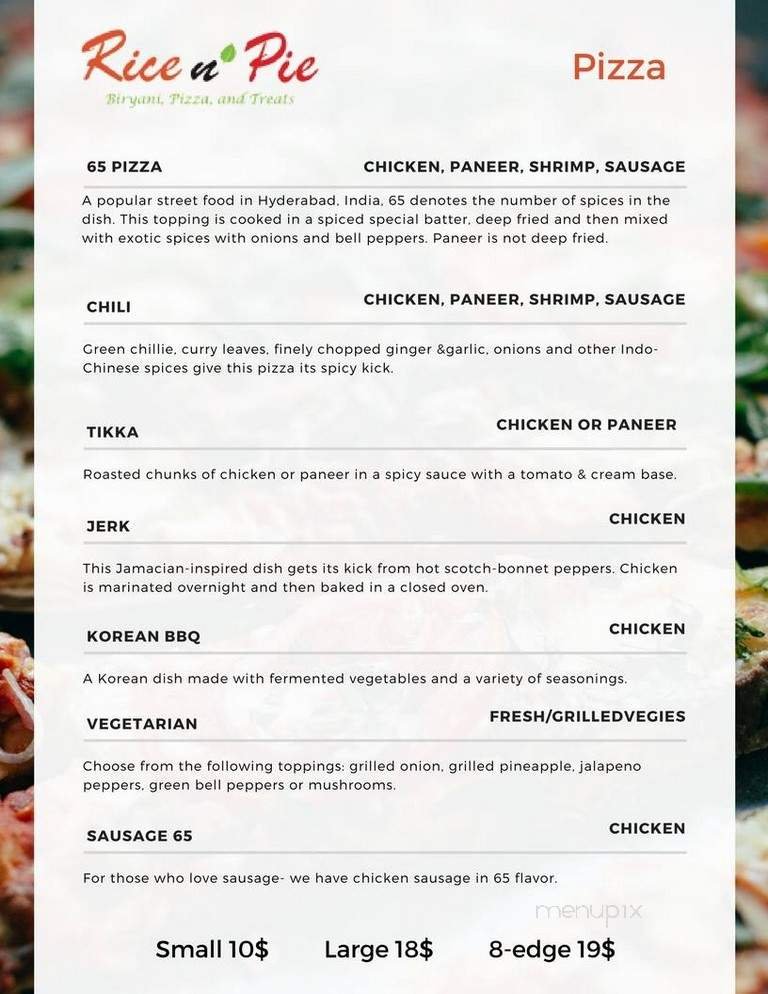 Menu page 1