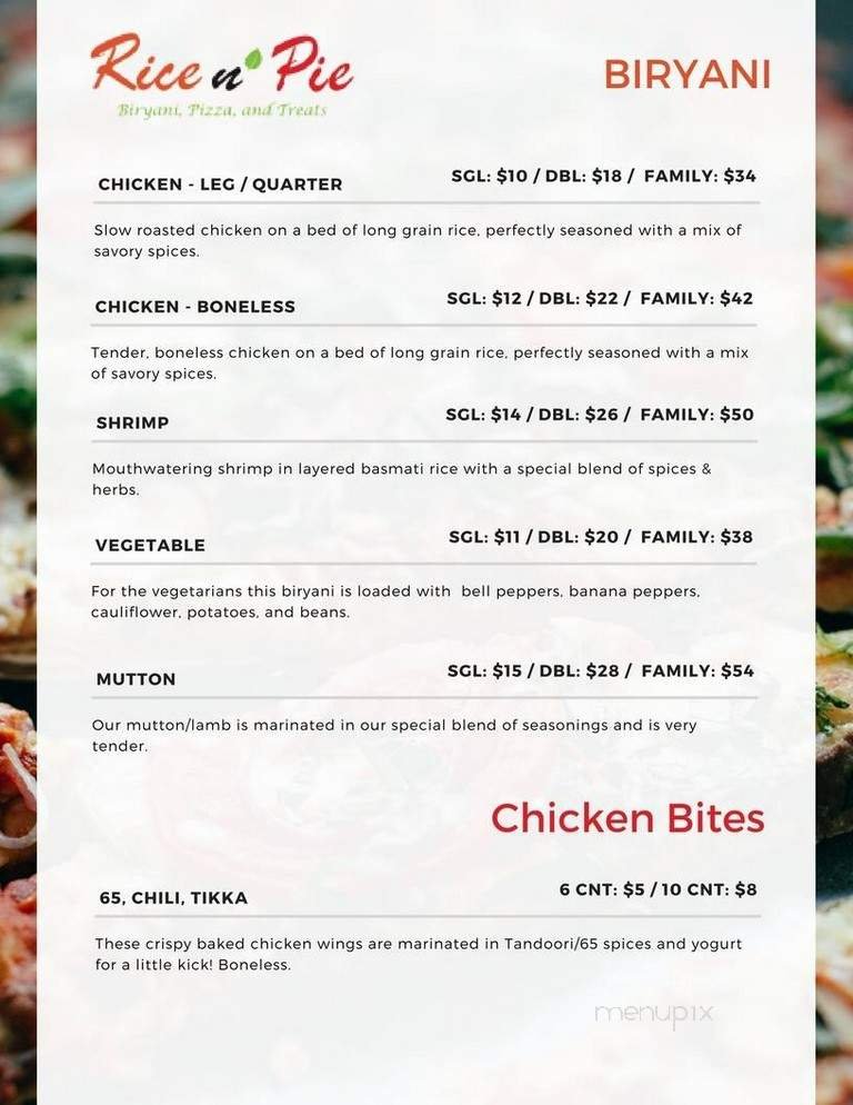 Menu page 2