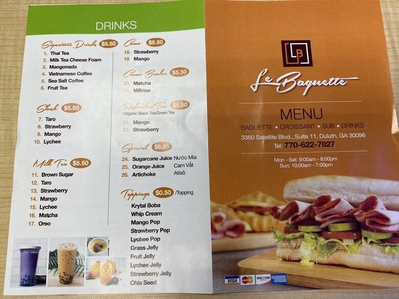 Menu page 2