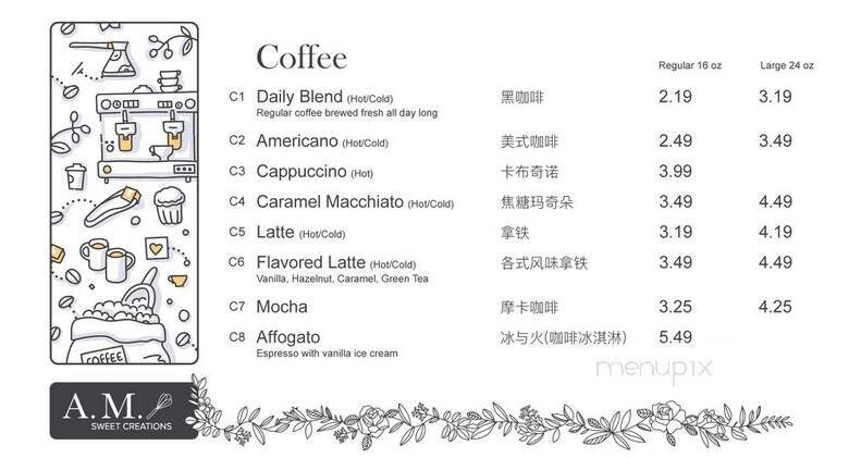 Menu page 1
